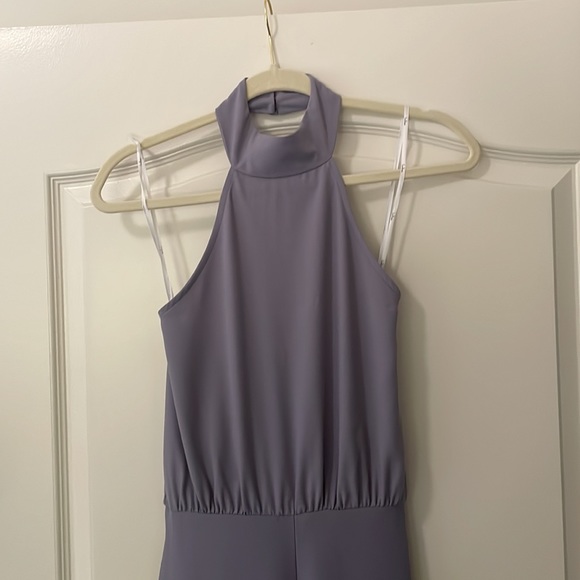 XS Lulu’s Moment for Life Lavender Halter Jumpsuit - Picture 4 of 7